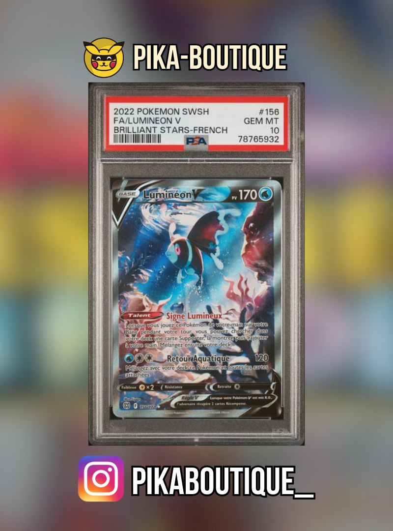 156 - PSA10 LUMINEON V ALT - Carte gradée -