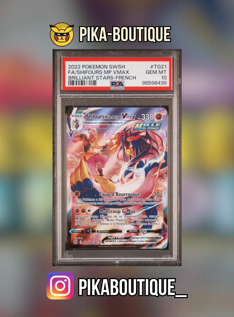 TG21 - PSA10 SHIFLOURS VMAX - Carte gradée -