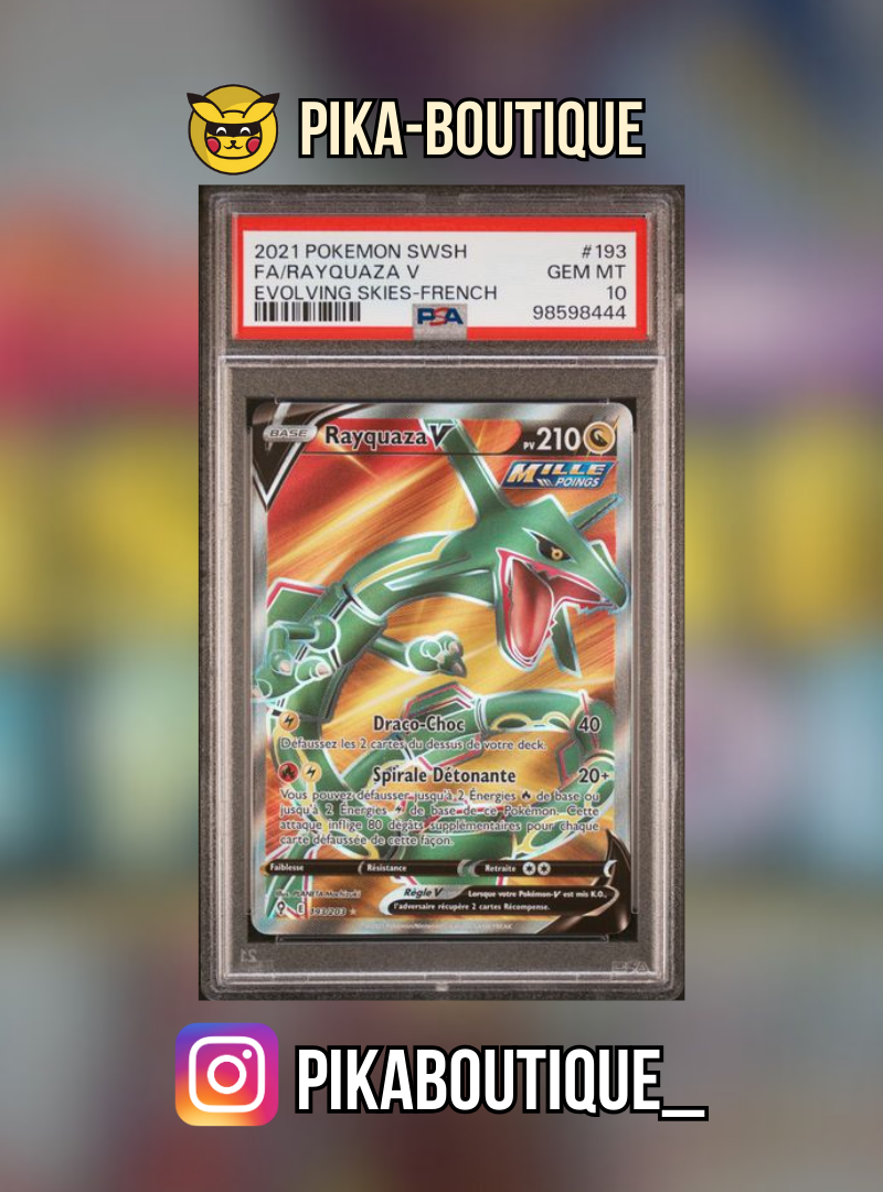 193 - PSA10 RAYQUAZA FA - Carte gradée -