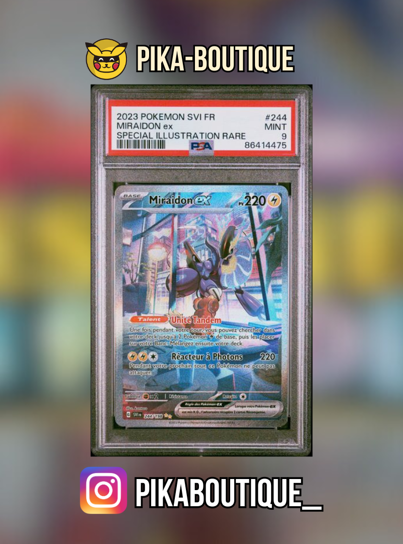 244 - PSA9 MIRAIDON - Carte gradée -