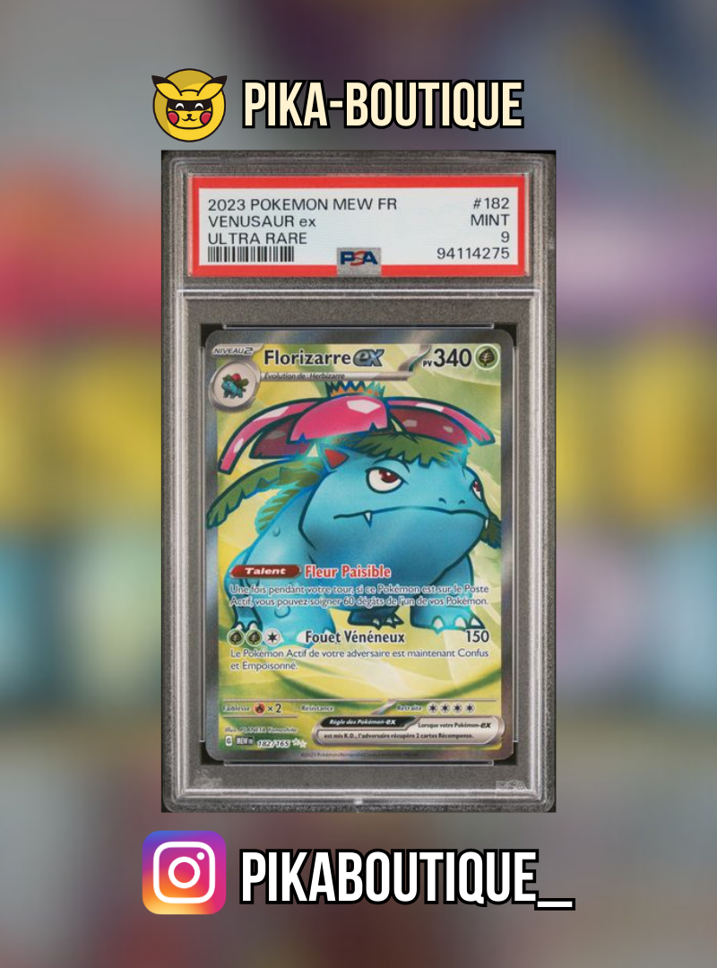 182 - PSA9 FLORIZARRE FA- Carte gradée -