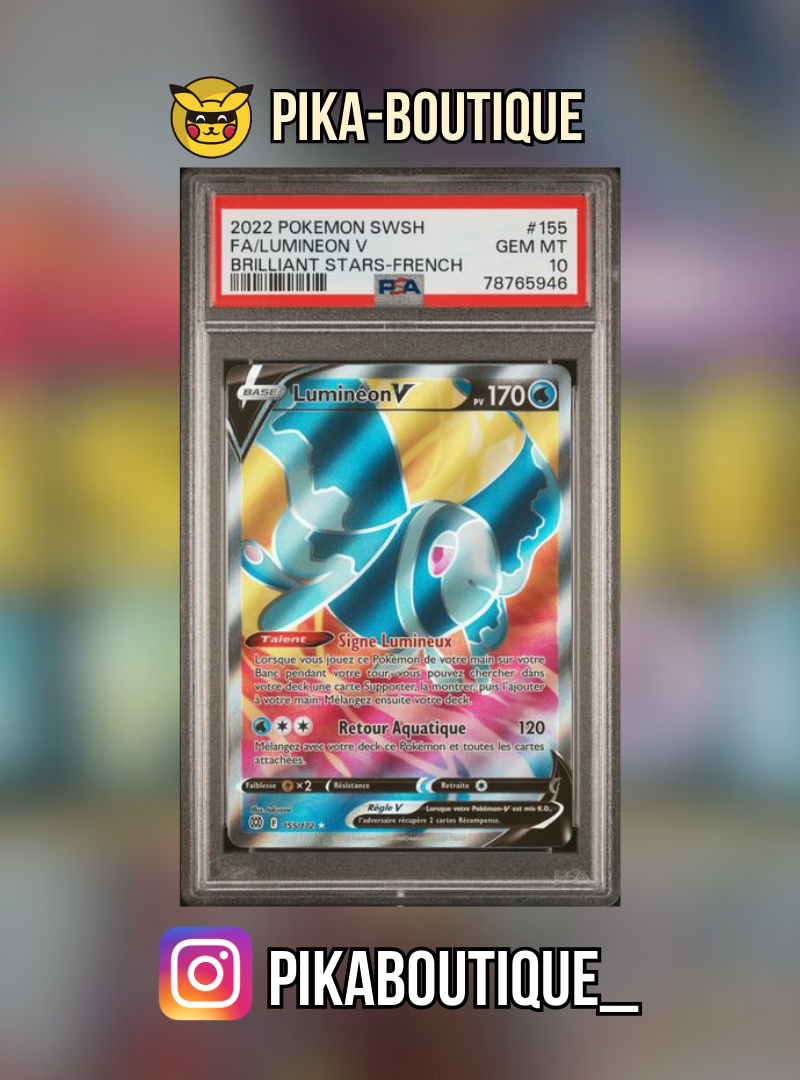 155 - PSA10 LUMINEON - Carte gradée -