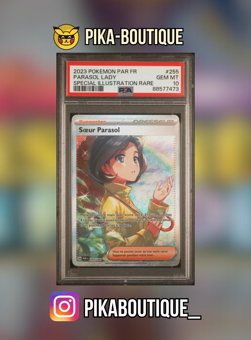 255 - PSA10 SOEUR PARASOL - Carte gradée -