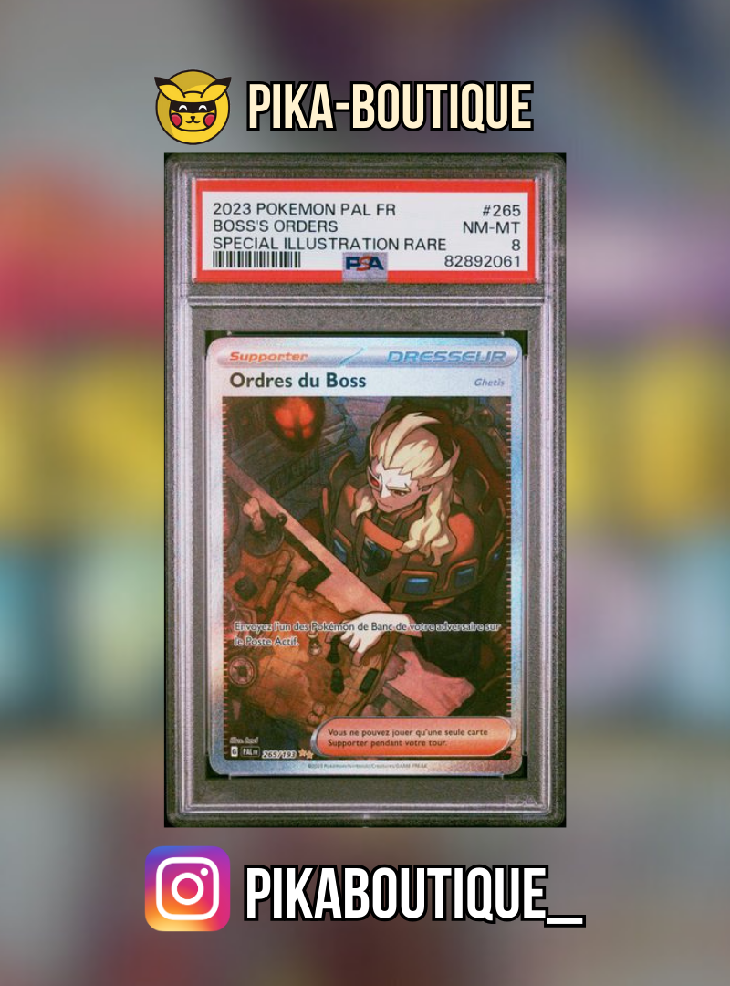 265 - PSA8 ORDRE DU BOSS - Carte gradée -