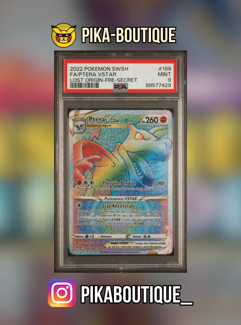 199 - PSA9 PTERA RAINBOW - Carte gradée -