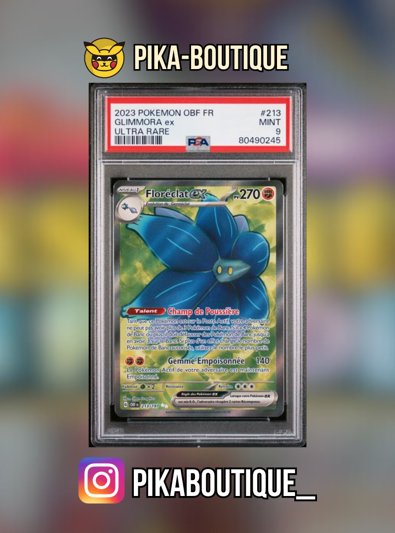 213 - PSA9 FLORECLAT - Carte gradée -