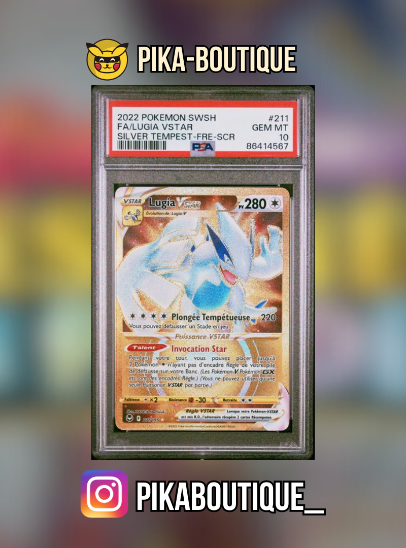 211 - PSA10 LUGIA - Carte gradée -