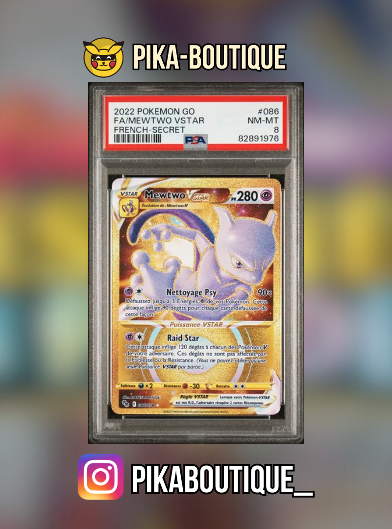 086 - PSA8 MEWTWO VSTAR - Carte gradée -