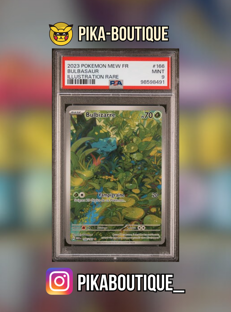 166 - PSA9 BULBIZARRE - Carte gradée -