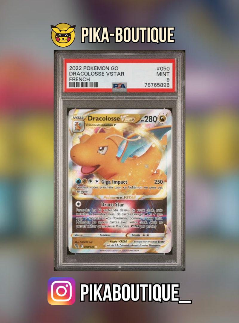 050 - PSA9 DRACOLOSSE VSTAR - Carte gradée -