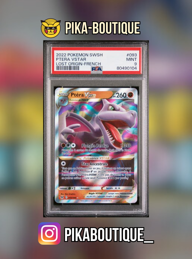 093 - PSA9 PTERA VSTAR - Carte gradée -
