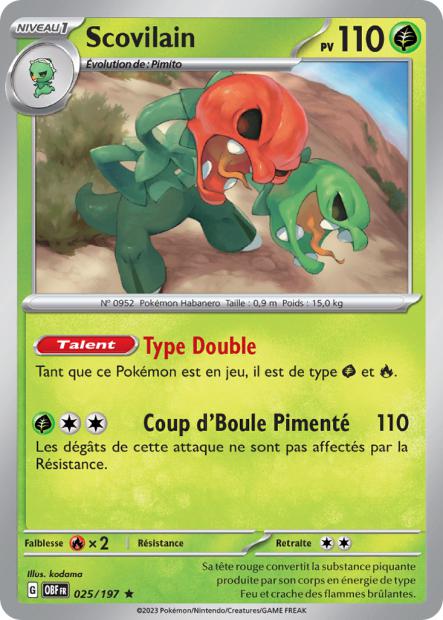 POKEMON EV03 - Carte unité HOLOGRAPHIQUE