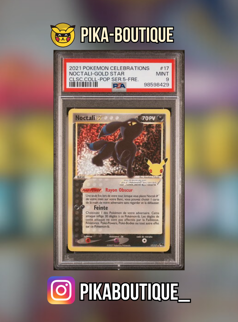 017- PSA9 NOCTALI GOLD STAR - Carte gradée -