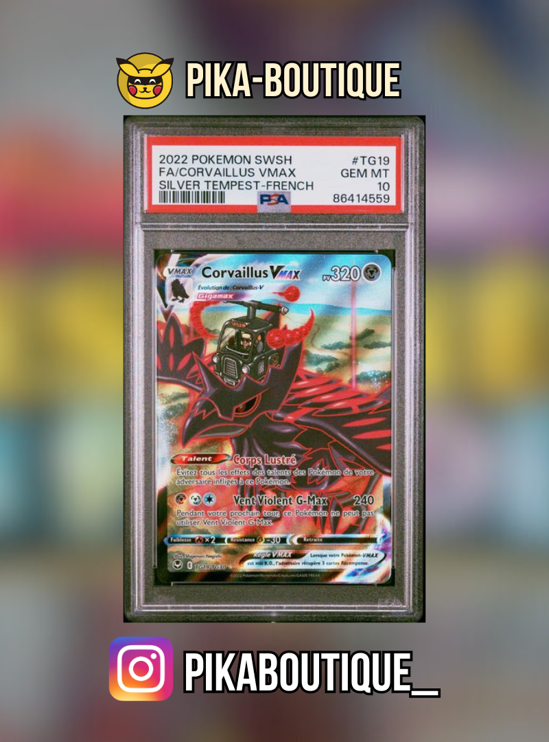 TG19 - PSA10 CORVAILLUS - Carte gradée -