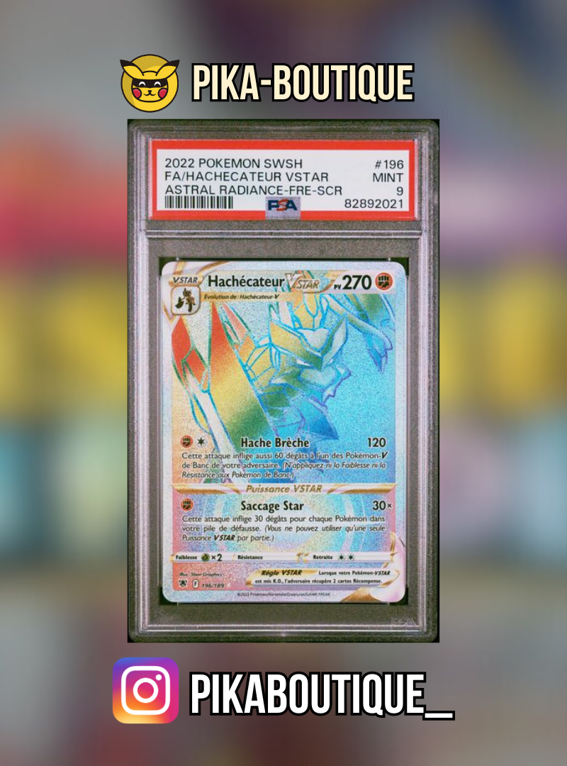 196 - PSA9 HACHECATEUR - Carte gradée -