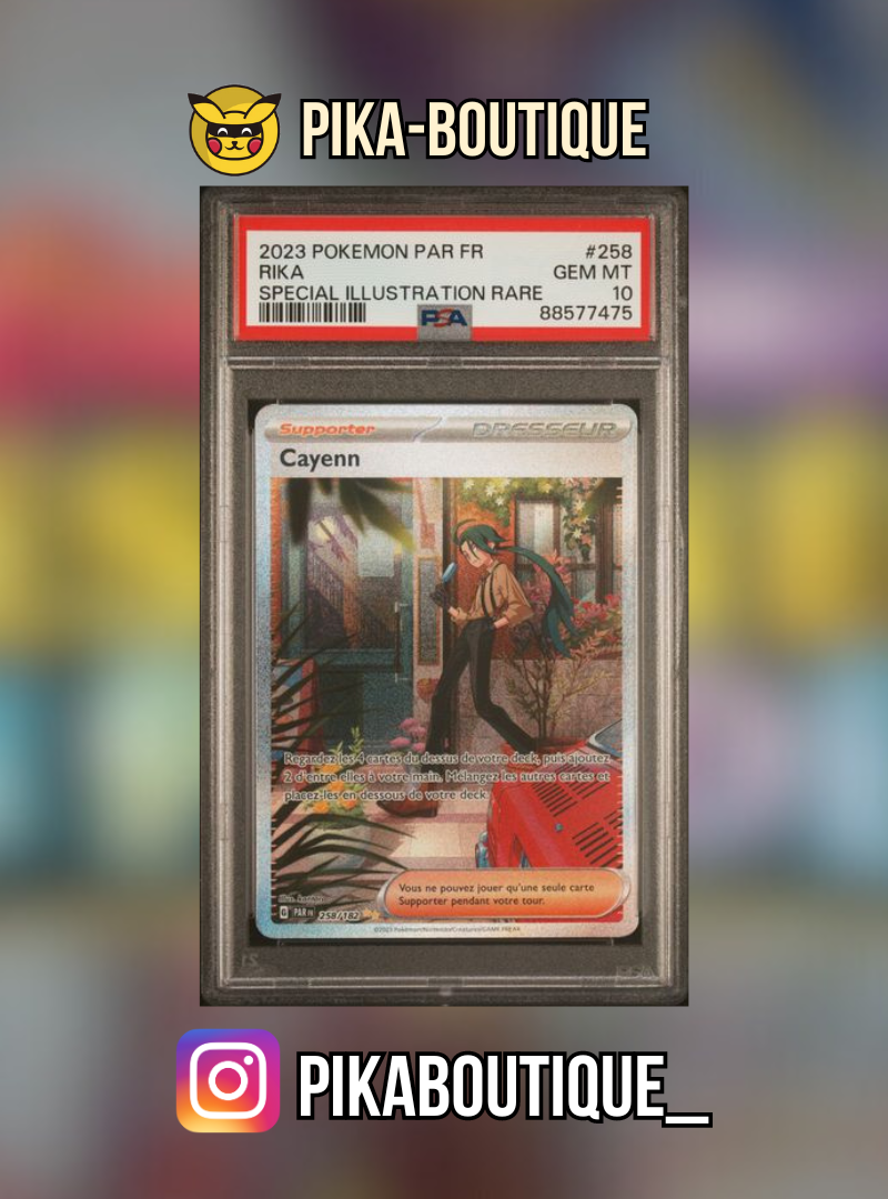 258 - PSA10 CAYENN - Carte gradée -