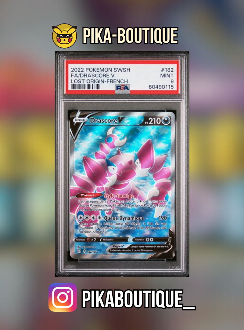182 - PSA9 DRASCORE - Carte gradée -