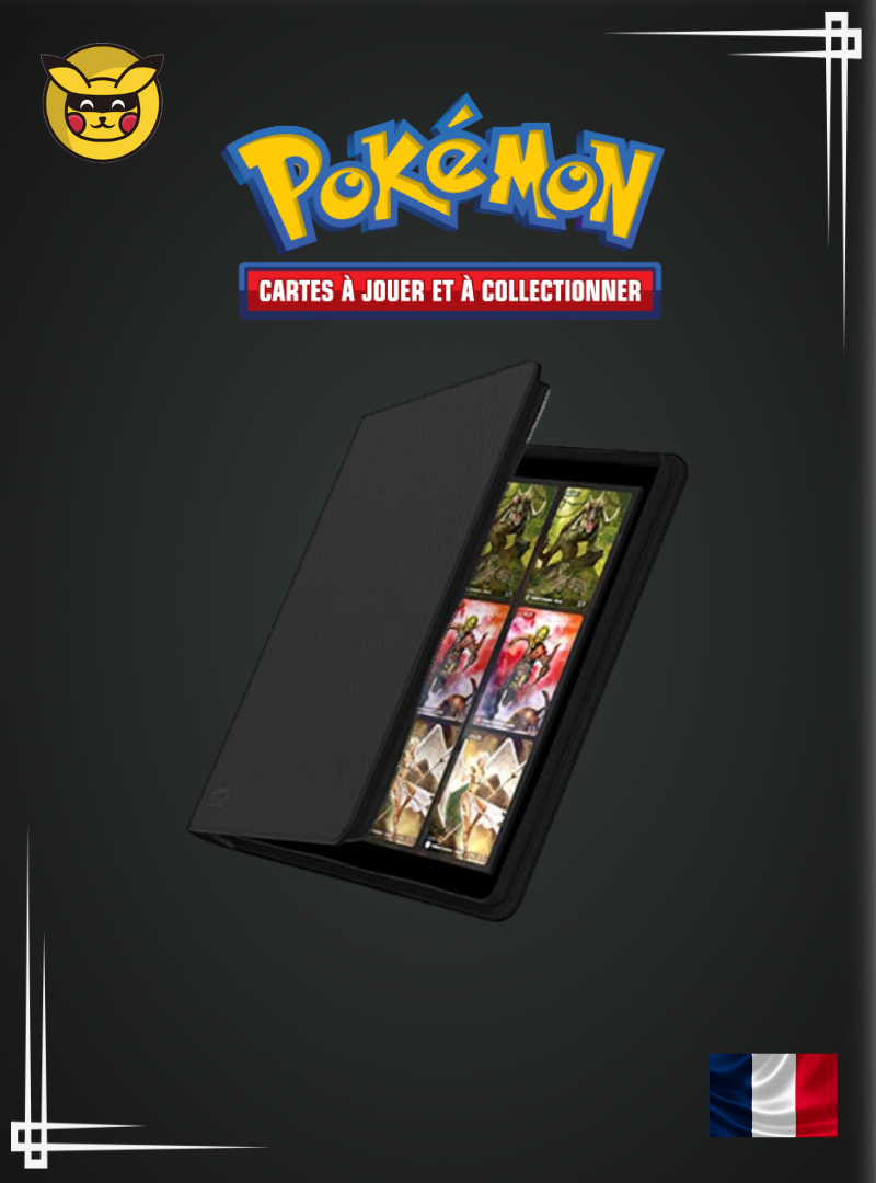 Ultimate Guard - Portfolio 24-Pocket QuadRow ZipFolio XenoSkin 480 - Noir