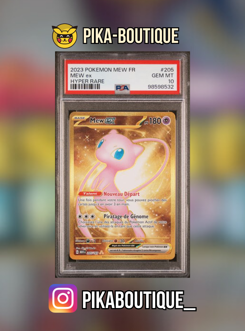 205 - PSA10 MEW GOLD - Carte gradée -