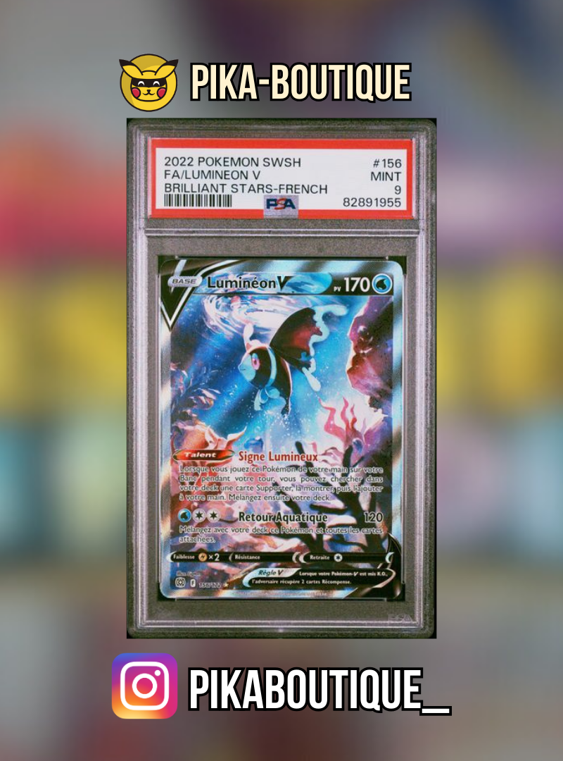 156 - PSA9 LUMINEON - Carte gradée -
