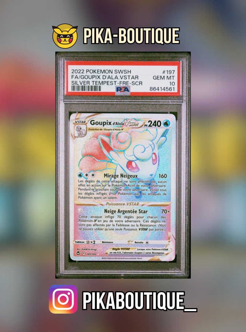 197 - PSA10 GOUPIX - Carte gradée -