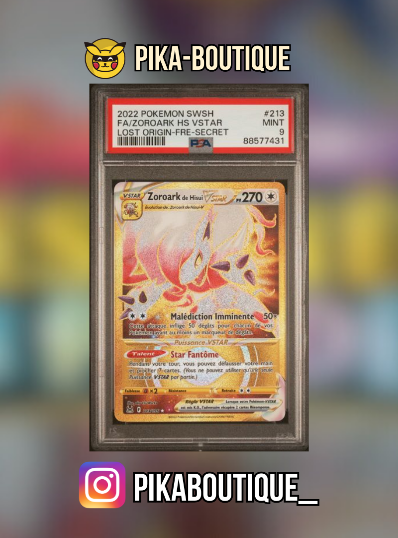 213 - PSA9 ZOROARK - Carte gradée -