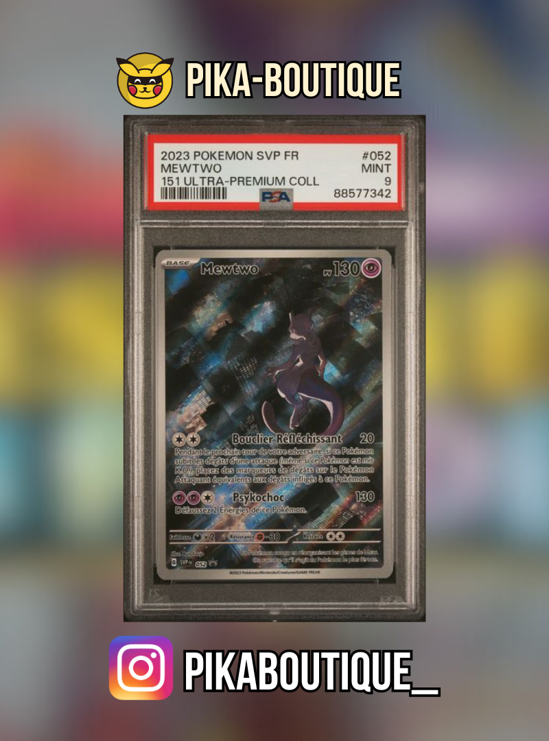 052 - PSA9 MEWTWO - Carte gradée -