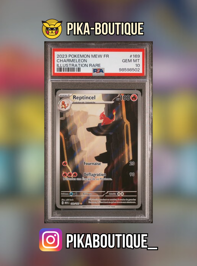 169 - PSA10 REPTINCEL - Carte gradée -