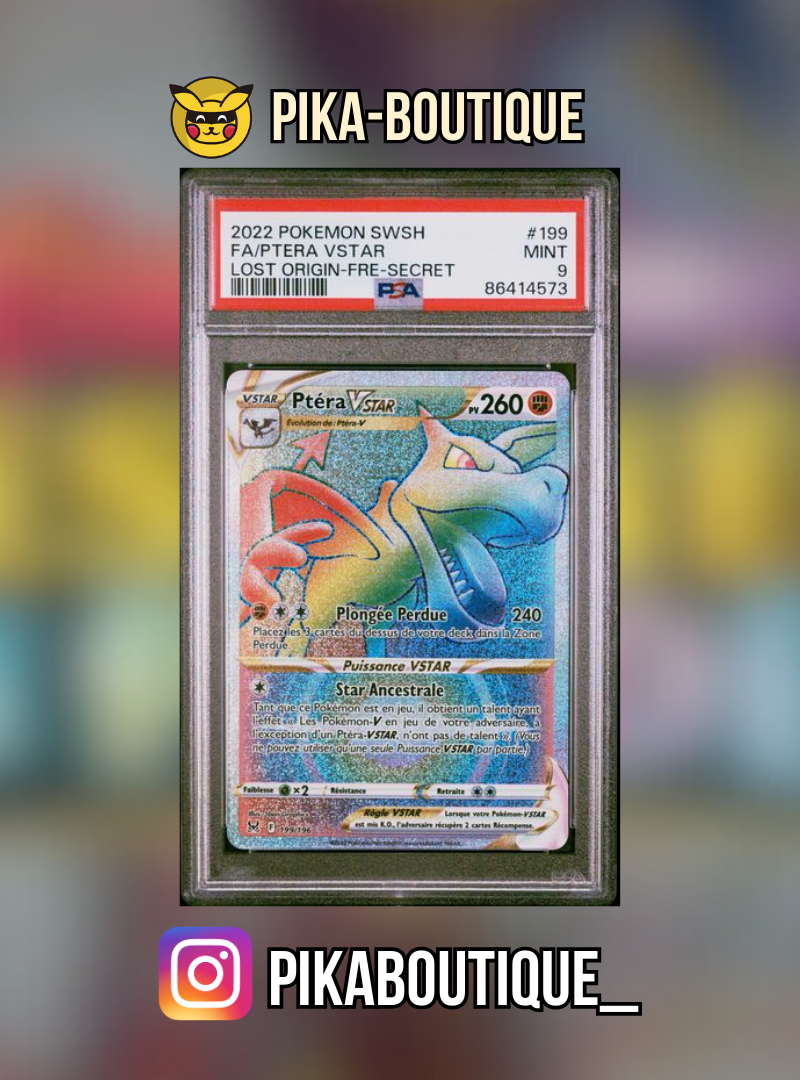 199 - PSA9 PTERA VSTAR - Carte gradée -
