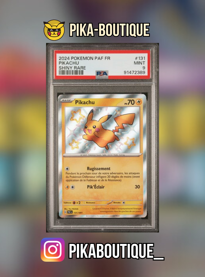 131 - PSA9 RPIKACHU - Carte gradée -