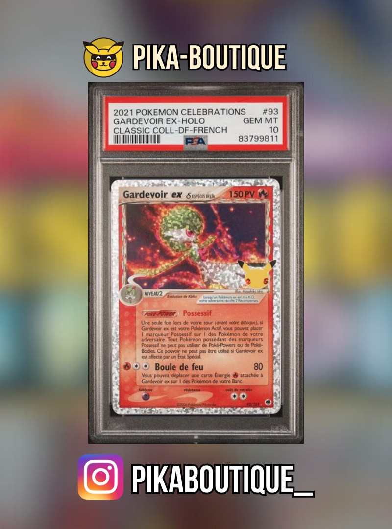 093 - PSA10 GARDEVOIR - Carte gradée -