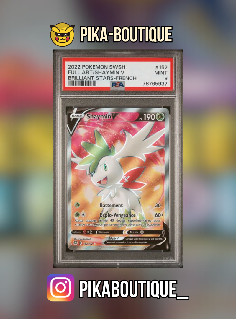 152 - PSA9 SHAYMIN - Carte gradée -
