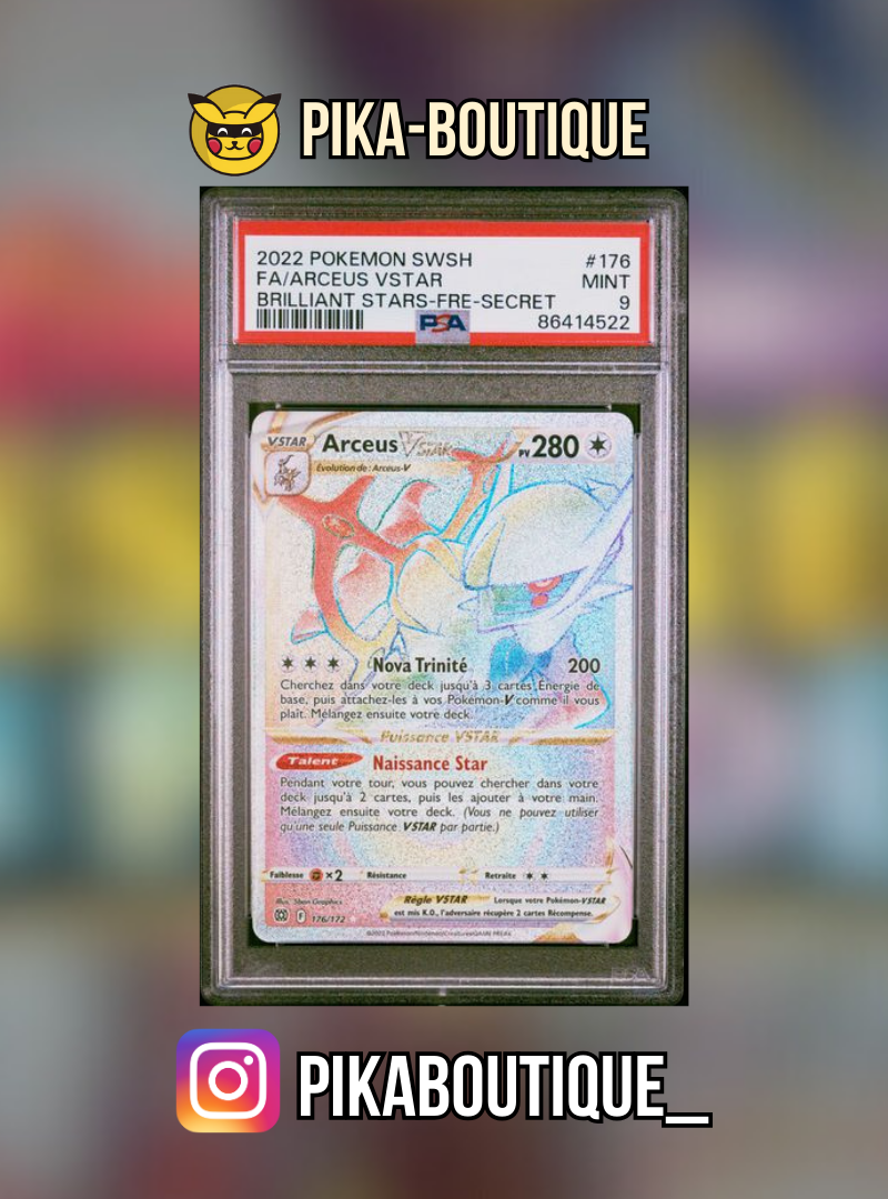 176 - PSA9 ARCEUS - Carte gradée -