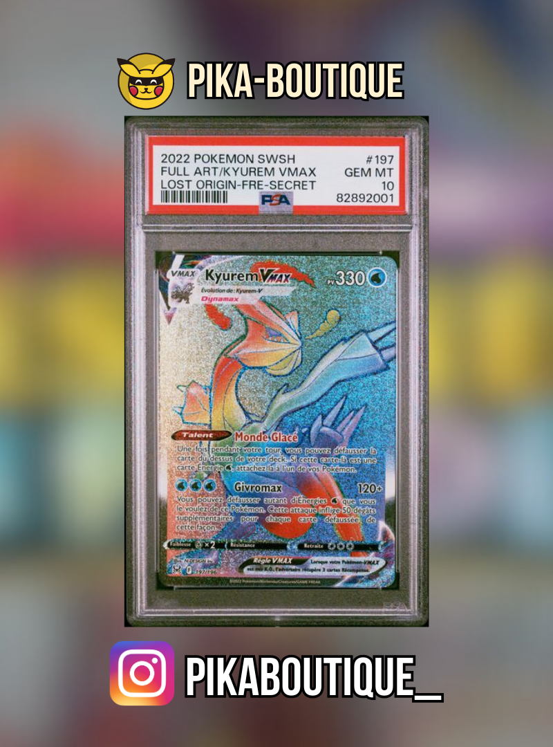 197 - PSA10 KYUREM VMAX - Carte gradée -
