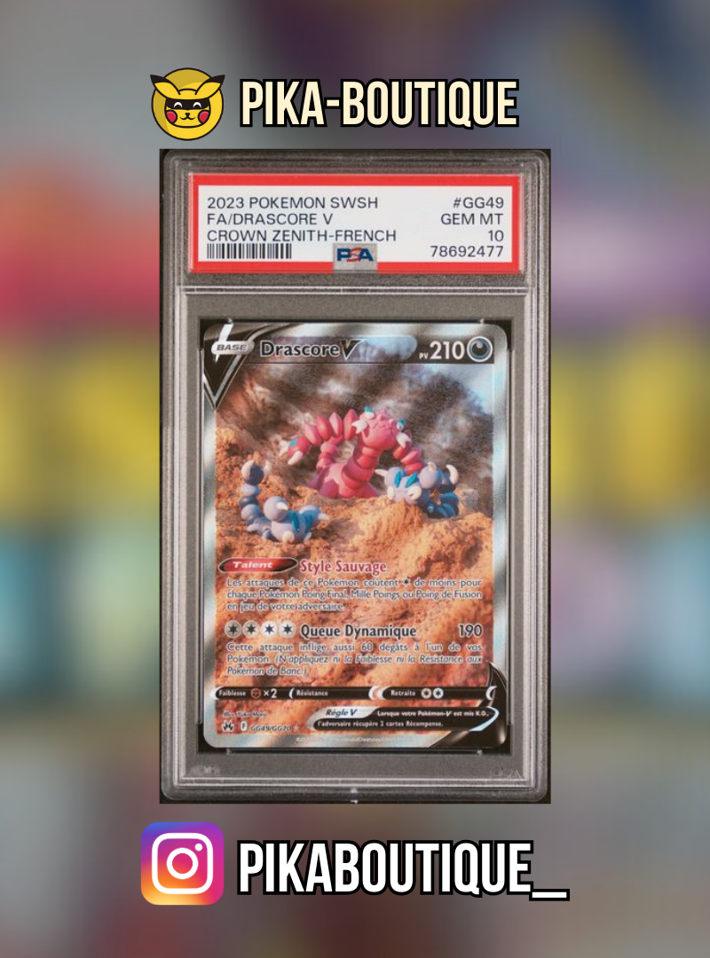 GG49 - PSA10 DRASCORE - Carte gradée -