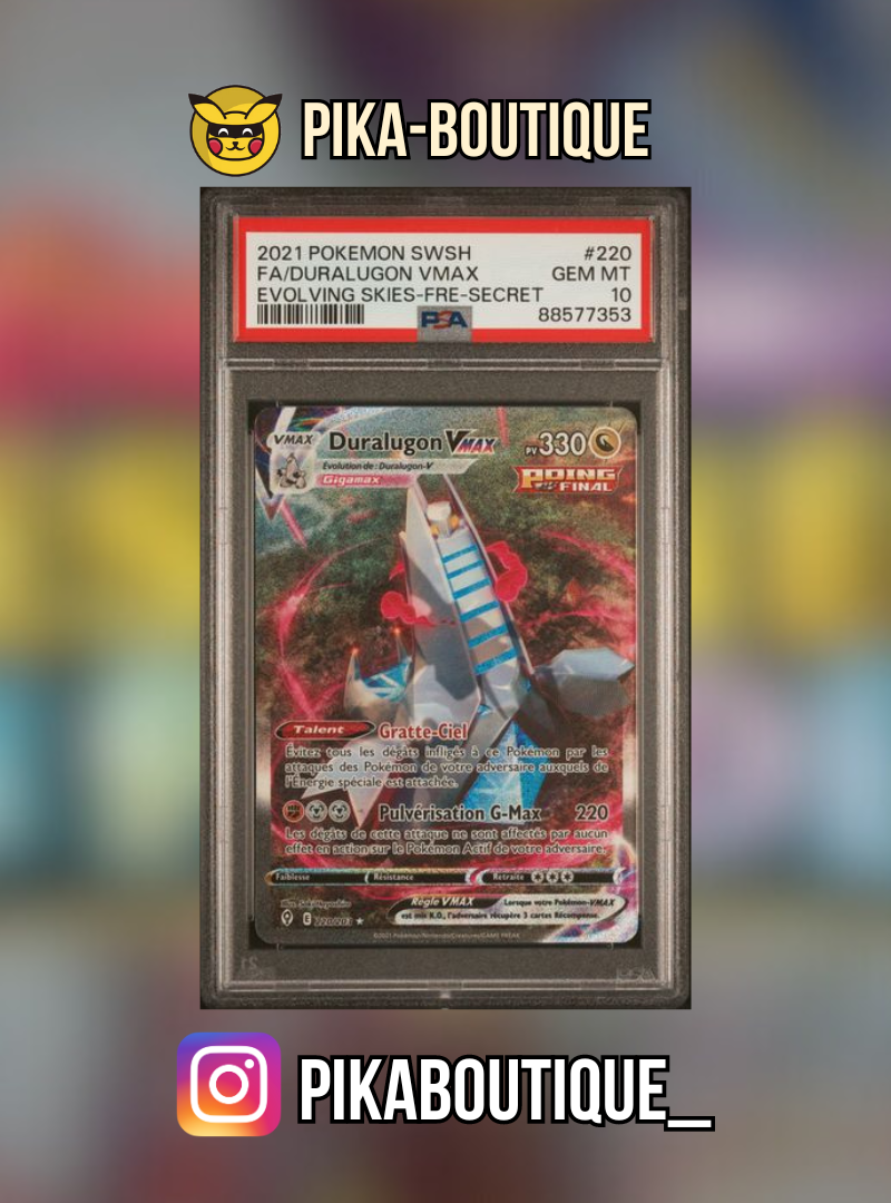 220 - PSA10 DURALUGON - Carte gradée -