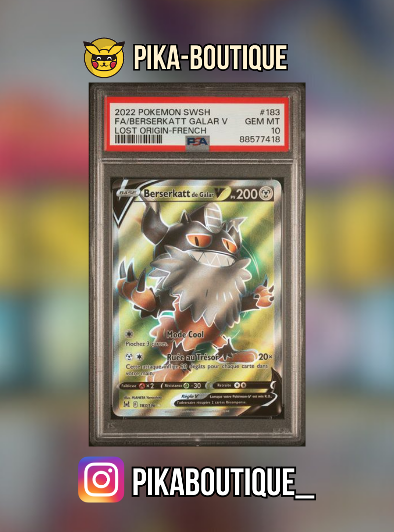 183 - PSA10 BERSEKATT - Carte gradée -