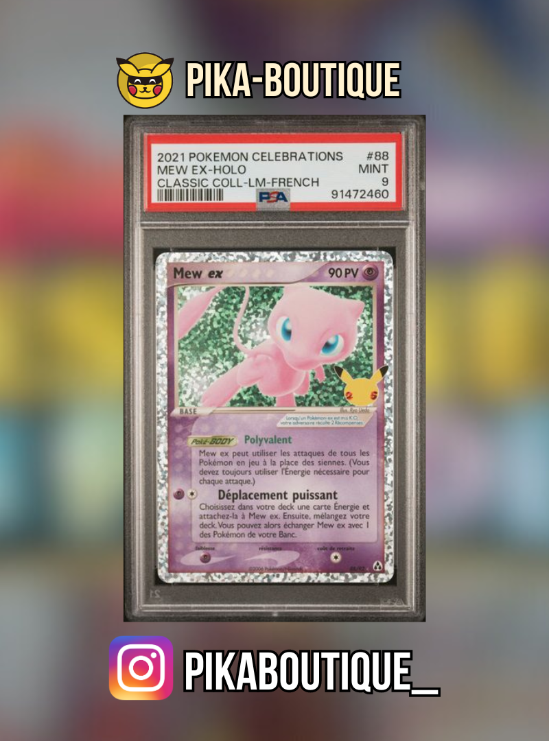 088 - PSA9 MEW HOLO - Carte gradée -