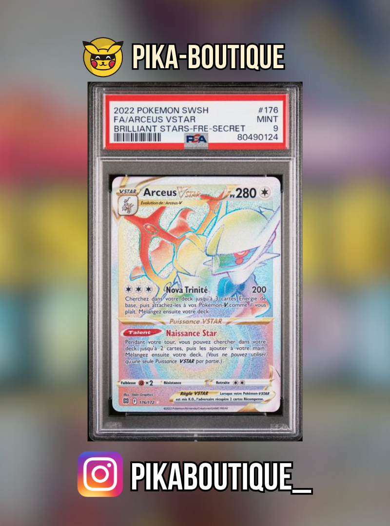 176 - PSA9 ARCEUS - Carte gradée -