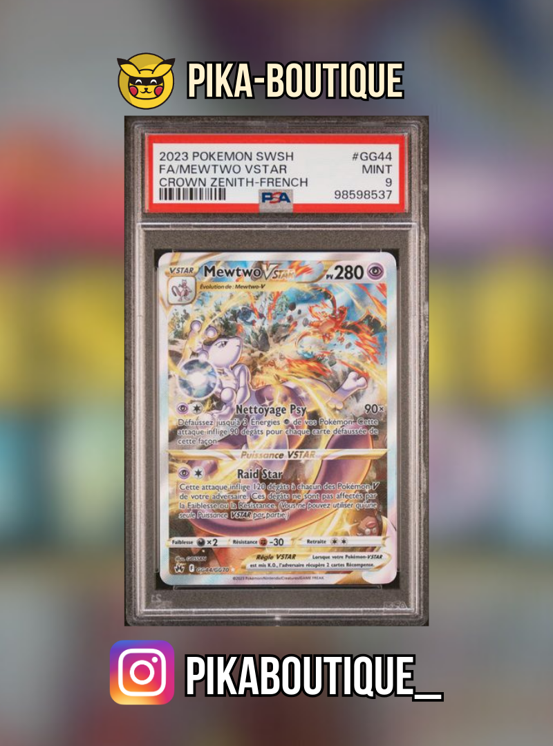 GG44 - PSA9 MEWTWO VSTAR - Carte gradée -
