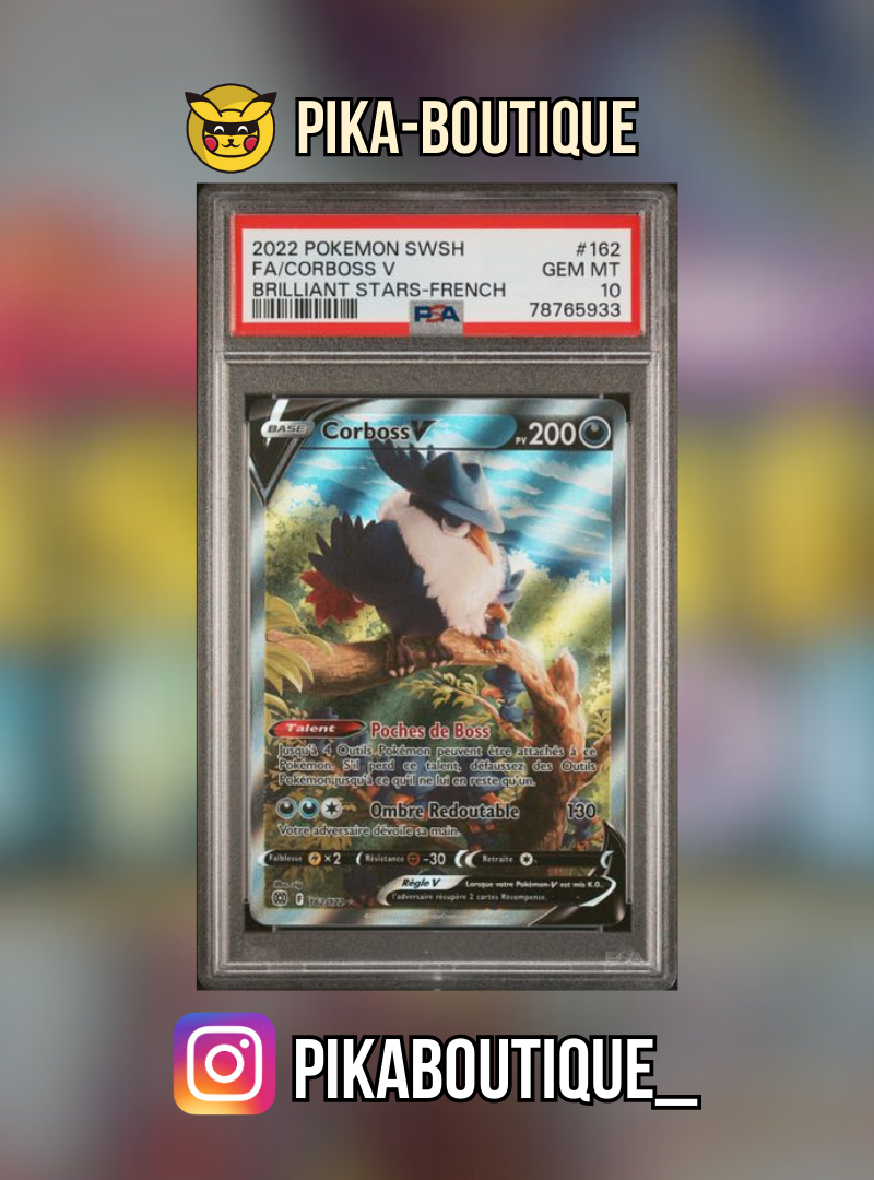 162 - PSA10 CORBOSS - Carte gradée -