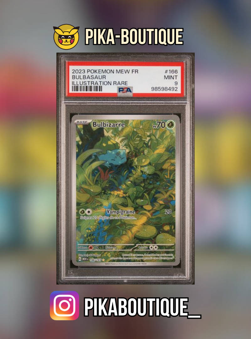 166 - PSA9 BULBIZARRE - Carte gradée -