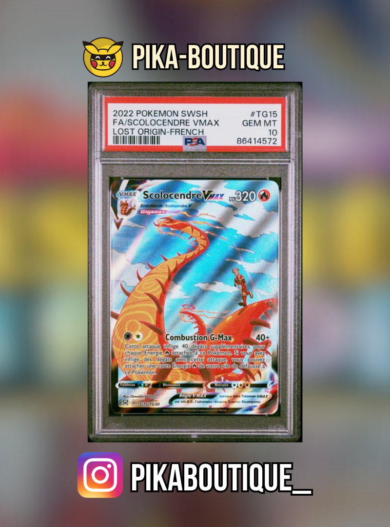 TG15 - PSA10 SCOLOCENDRE VMAX - Carte gradée -