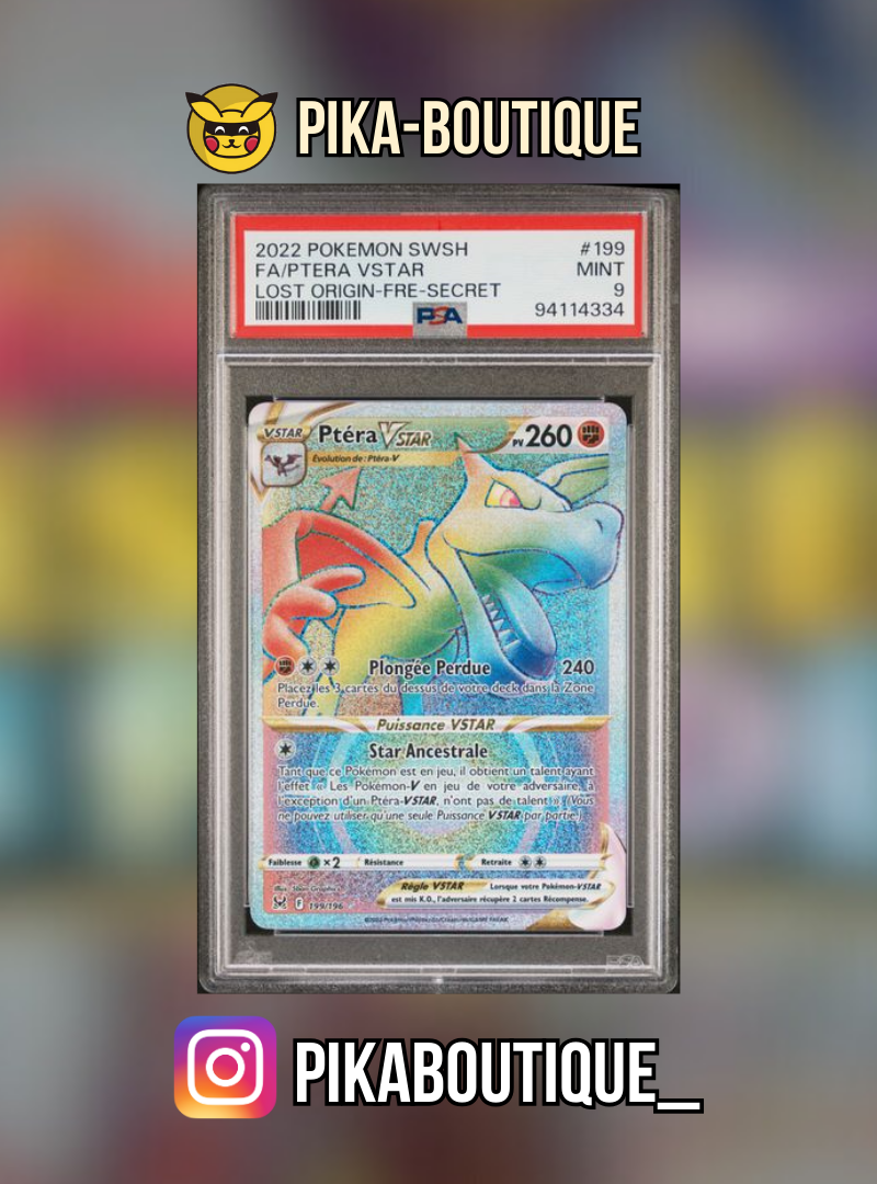 199 - PSA9 PTERA VSTAR - Carte gradée -