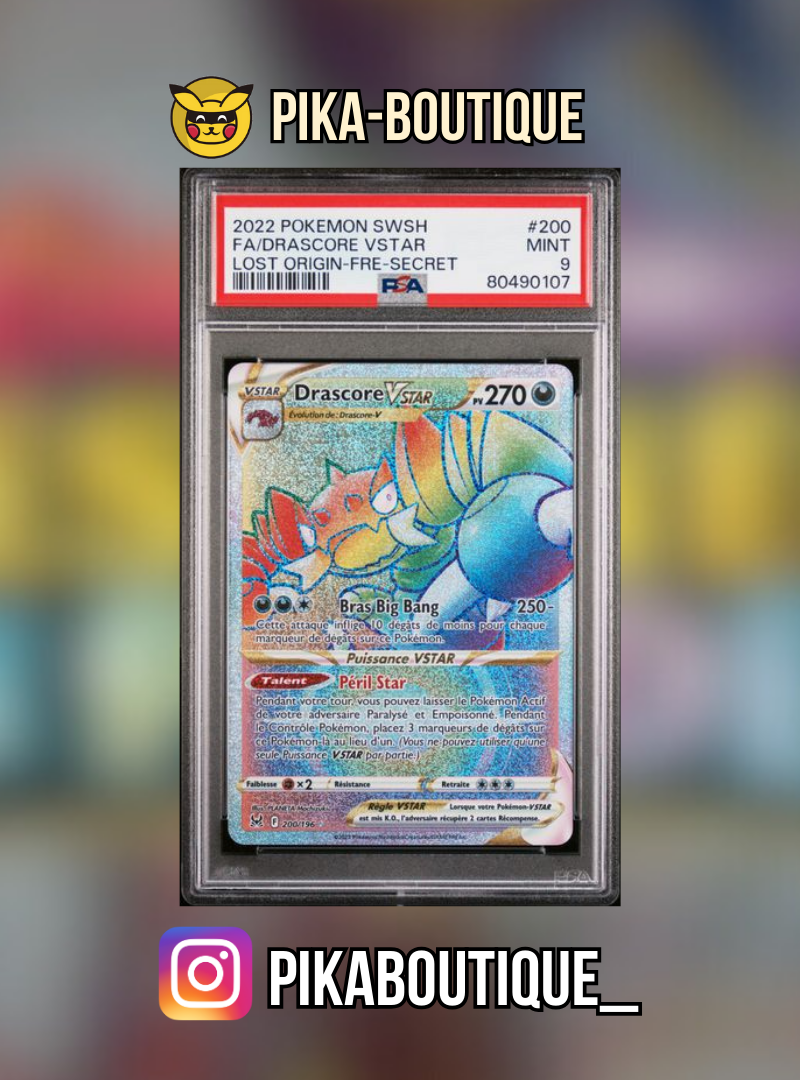 200 - PSA9 DRASCORE - Carte gradée -