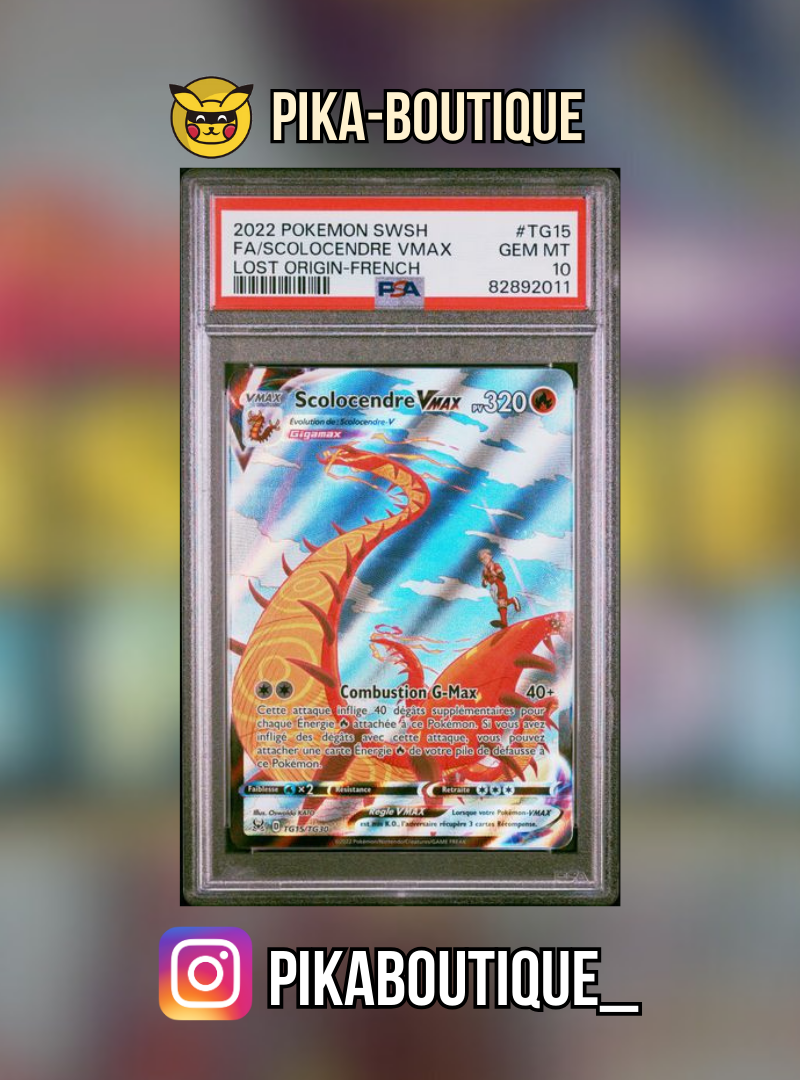 TG15 - PSA10 SCOLOCENDRE VMAX - Carte gradée -