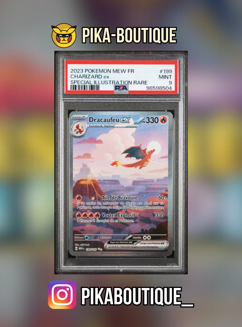 199 - PSA9 DRACAUFEU - Carte gradée -