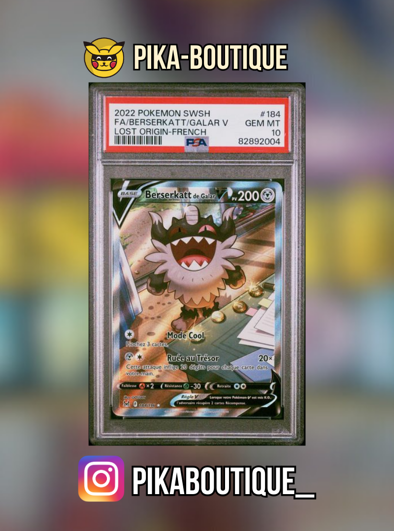 184 - PSA10 BERSEKATT - Carte gradée -