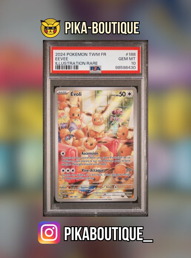 188 - PSA10 EVOLI AR - Carte gradée -