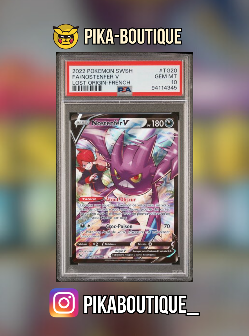 TG20 - PSA10  NOSTENFER V - Carte gradée -